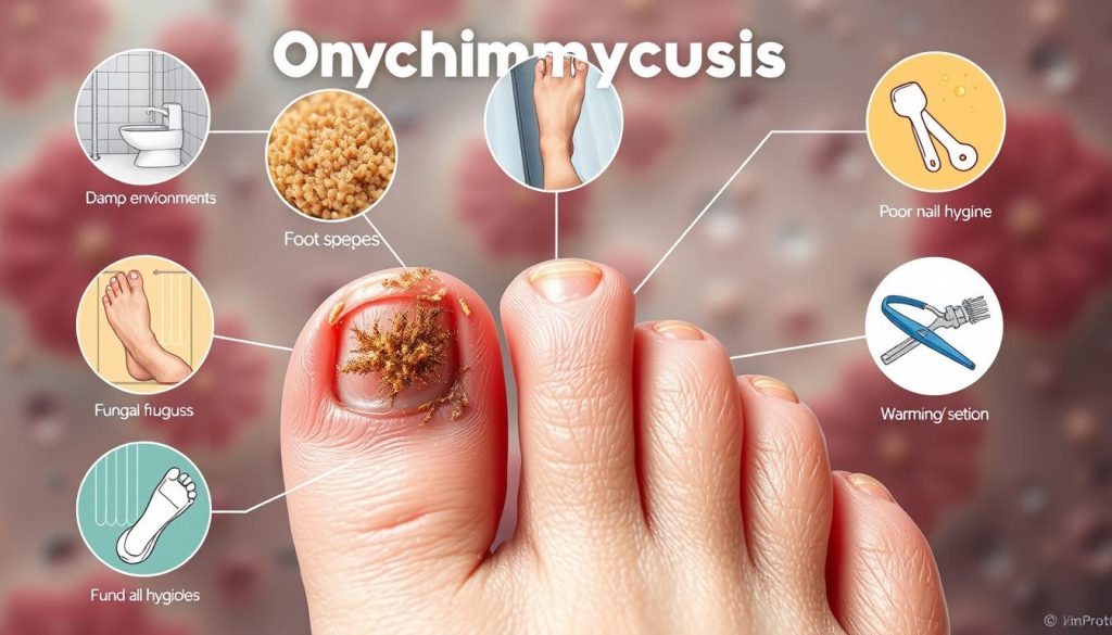 causes of onychomycosis
