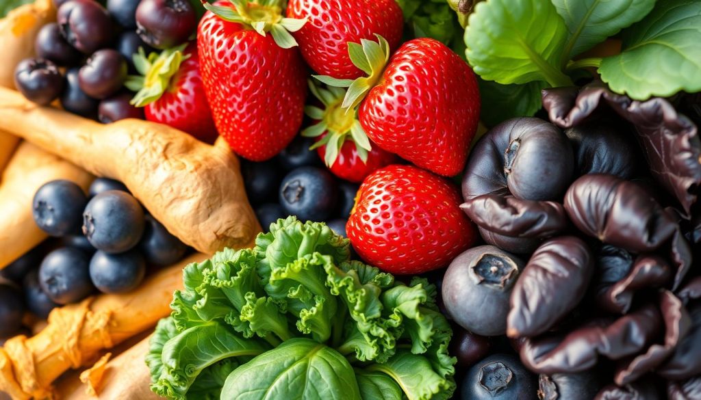 fruits and vegetables rich in antioxidants